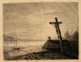 Crucifix Overlooking Lake