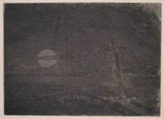 Crucifix in Moonlight