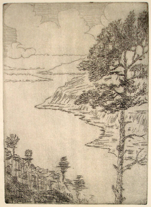 Lake (George?) and Trees