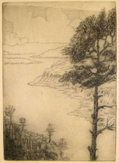 Lake (George?) and Trees