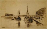 Title Unknown (River and Boats)