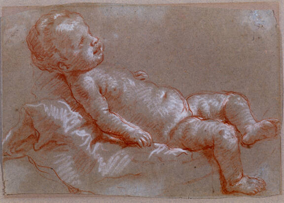 Giovanni Battista Tiepolo, Italian (1696-1770), The Christ Child, ca. 1767-1769, chalk on paper…