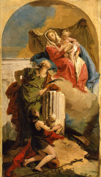 Giovanni Battista Tiepolo (Italian, 1696-1770), Madonna and Child with St Catherine and Infant …