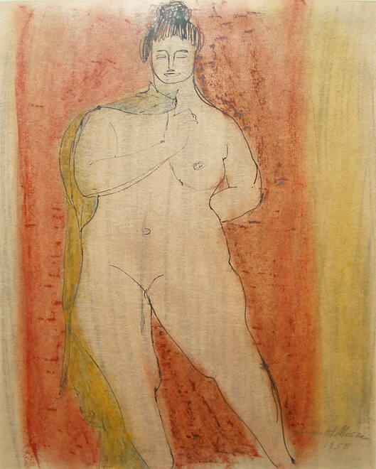 Untitled (Standing female nude)