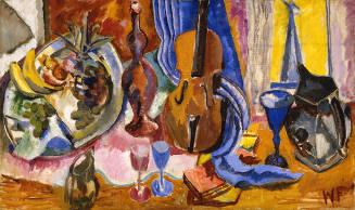 Wilhelmina Weber Furling, American, 1878-1962, The Performance, ca. 1955, oil on canvas, 24 x 3…