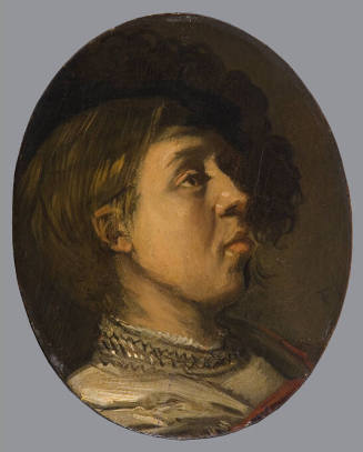 Frans Hals (Circle of), Dutch ca. 1581-1666, Portrait of the Artist's Son, ca, 1630, oil on pan…