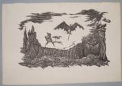 Dorothy Dehner, American 1901-1994, Damnation Series: Attack, 1945, pen and ink, 15 1/2 x 22 3/…