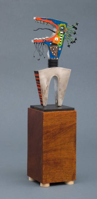 Tod Pardon, American, born 1952, "Boy Called Boy", 1999, silver, gold, unfired vitreous enamel,…