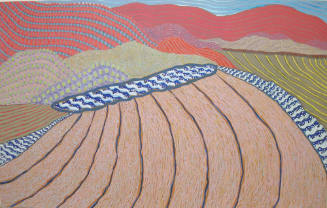Richard Callner, American, 1927-2007, Spanish Lake II, 1994, oil on linen, 45 3/4 x 66 1/8 in.,…