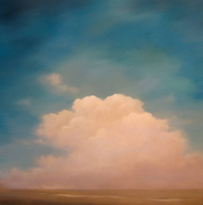 Jane Bloodgood-Abrams, American, b. 1963, Presence, 2010
Oil on panel, 25 x 25 x 2 5/8 in. Mus…
