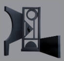 Dorothy Dehner (American 1901-1994) Sanctum with WIndow II, 1990-1991 , painted aluminum,  150 …