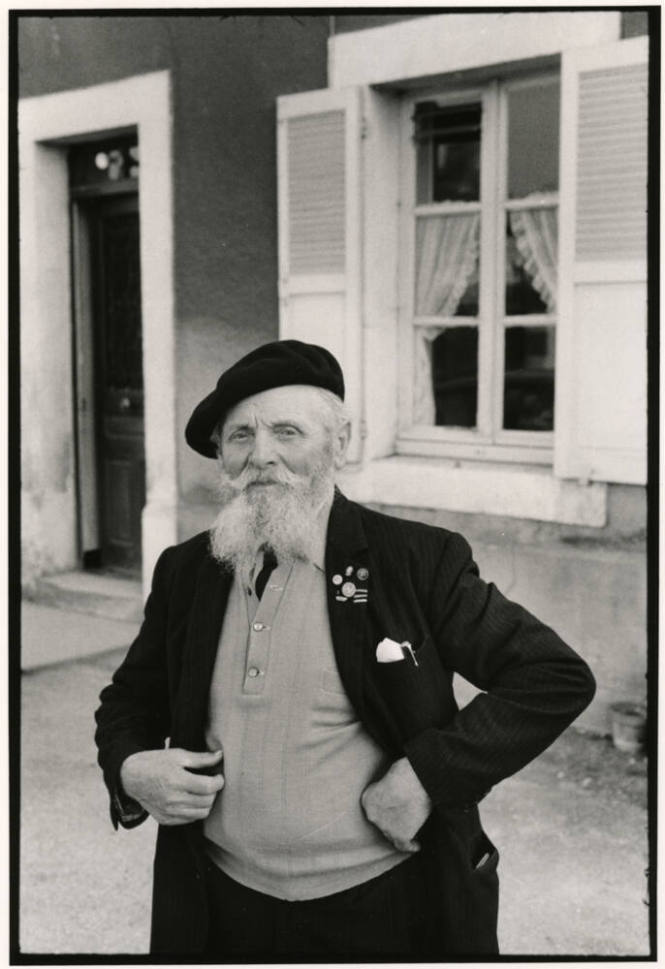 World War I Veteran standing outside, Verdun, France