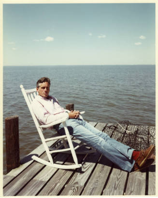 Joel Meyerowitz, American, b. 1938, Tom McGuane, 1986, vIntage chromogenic contact print, 9 5/8…