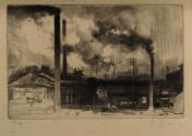 Au Creusot: Les Fumeés (At the Creusot Works: The Smokestacks)