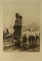 Femme Gardant des Moutons (Woman Watching the Sheep)