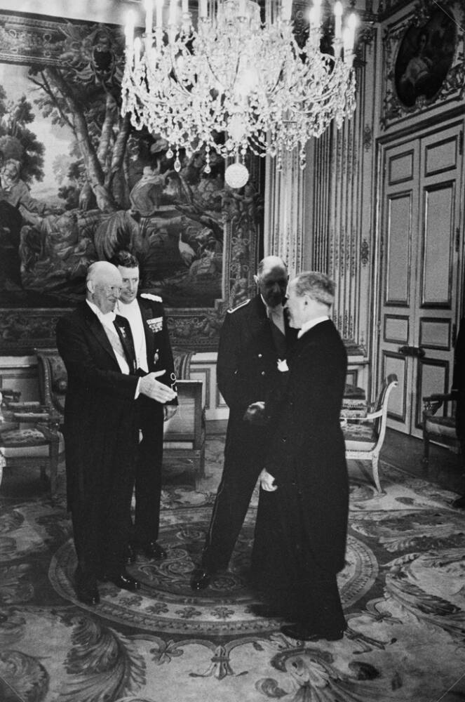 Henri- Cartier-Bresson, French, 1908-2004, Presidents Dwight D. Eisenhower and Charles de Gaull…