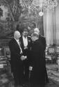Presidents Dwight D. Eisenhower and Charles de Gaulle greeting guests