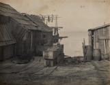 Fishing shacks at waterfront, SF, Califronia