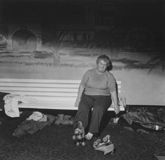 Larry Fink, American, b. 1941, Skating Rink, April 1980, 1980, vintage gelatin silver print, 16…