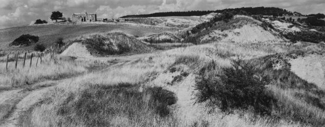 Michael A. Smith, American, b. 1942, Near La Foce, Tuscany,  2001, vintage gelatin silver print…