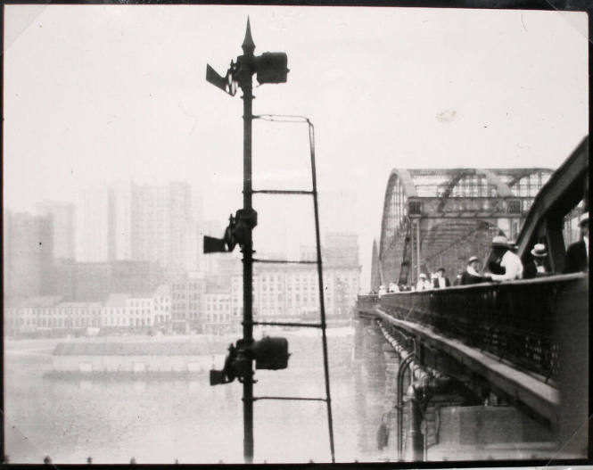 Bridge and Train Signal, Pittsburgh