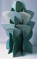 Giacomo Balla, Italian, 1871-1958, "Fiore Futuristico," 1914, polychromed wood, 51 x 29 5/8 x 3…
