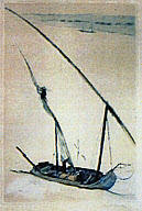 Emil Orlik (German, b. Czechoslovakia, 1870-1932) Sail Boat, ca. 1930, etching, 14 x 10 in. The…