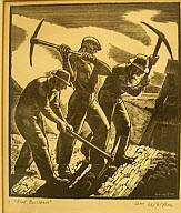 William Wolfson (American, 1894-1966) Road Builders, ca. 1930, woodcut, 7 7/8 x 10 7/8 in., The…