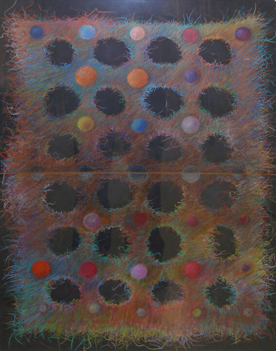 Dorothy Englander, American, b. 1939, Woven Drawing #1, 1980, colored pencil, 29 7/16 x 22 in, …