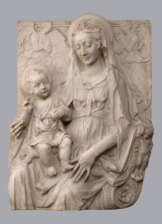 Manner of Antonio Rossellino (Italian, 1427-1479), Madonna and Child with Angels, 19th century,…