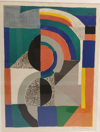 Sonia Delaunay (Russian, 1885-1979), Untitled, 1960, lithograph in colors, 23 1/4 x 17 in., The…