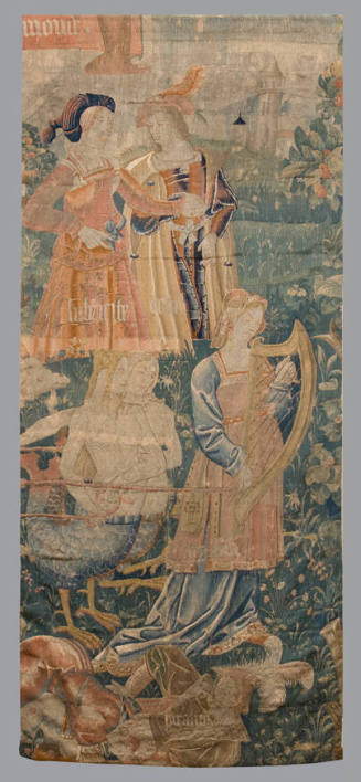 Maker Unknown, Franco-Flemish, The Triumph of Love, late 15th-early 16th Century, wool, 130 ¾ x…