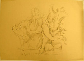 Untitled (Pianist with Harlequin and Dancers