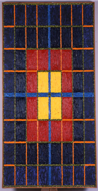 Alfred Julio Jensen (American, 1903-1981) The Acroatic Rectangle per Eighteen, 1967, oil on can…