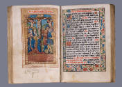 Guillaume Eustace (French, 1497-1538), Book of Hours, 1508, Hand-colored wood block printing on…