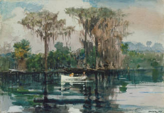 Winslow Homer (American, 1836-1910), "St. John's River, Florida", 1890, watercolor, 13 7/8 x 19…