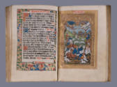 Guillaume Eustace (French, 1497-1538), Book of Hours, 1508, Hand-colored wood block printing on…