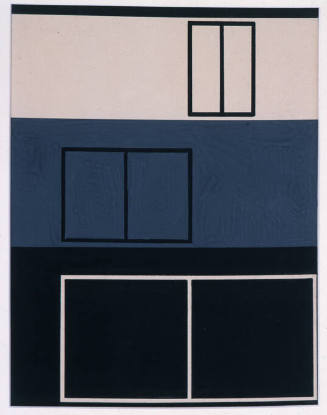 Josef Albers, American (b. Germany), 1888-1976, "Carton for Interior," 1929, gouache on paper, …