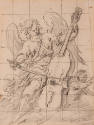 Artist Unknown, Spanish, Angel with Viola, ca. 1500-1750, graphite on paper, 8 1/2 × 6 1/2 in.,…