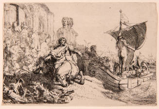Rembrandt van Rijn (Dutch, 1606 -1669) Ship of Fortune, 1633, etching, 2nd and final state, 4 3…