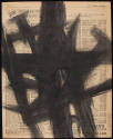 Franz Kline (American, 1910–1962), Untitled Telephone Book Drawing, ca. 1953, ink on telephone …