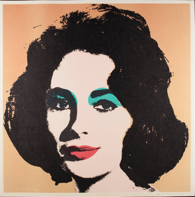 Andy Warhol (American, 1928-1987), Liz (F. & S. 7), 1964, offset lithogrpah in colors,  22 x 22…