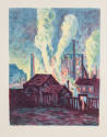 Maximilien Luce (French, 1858-1941), Hochöfen (Blast Furnace), ca. 1898, Color lithograph, 13 1…