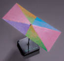 George Rickey (American, 1907 – 2002), Kinetic Sculpture X, 2000, Polychromed stainless steel a…