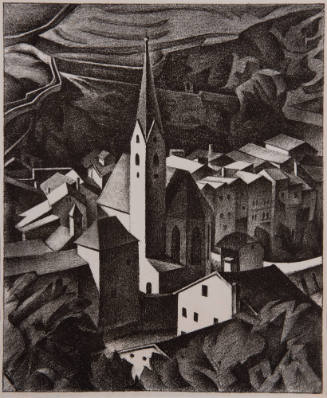 Alexander Kanoldt (German, 1881 – 1939), Klausen, 1922, Lithograph, 13 3/8 × 10 in., The Hyde C…