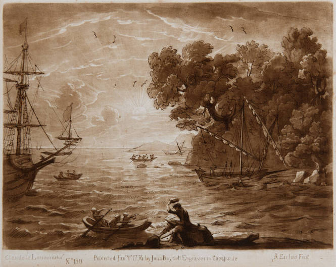 Richard Earlom (English, 1742-1822) after Claude Lorrain (French, 1500-1550), Plate 130 Liber V…