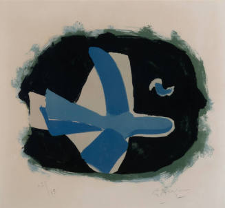 Georges Braque (French, 1882 – 1963), Oiseaux des Forets, 1958, Lithograph, 18 3/4 x 20 in., Th…