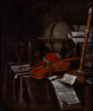 Edwaert Collier (Dutch, 1640 – 1707), Vanitas Still Life, 1684, Oil on canvas, 14 1/8 × 11 7/8 …