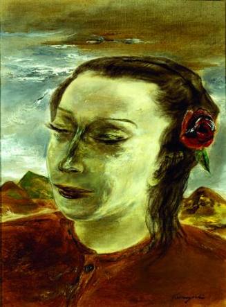 Yasuo Kuniyoshi, (American, born in Japan, 1889 – 1953), "A Friend", ca. 1940, Oil on canvas, 1…