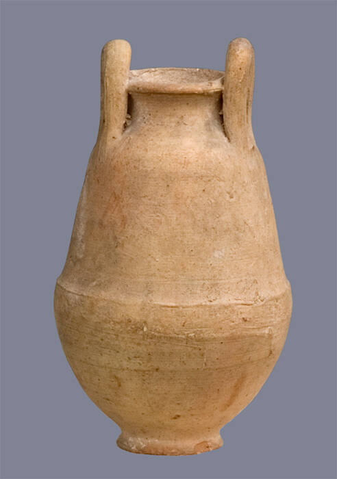 Artist Unknown, Cypriot, Amphora, 1000-500 B.C.E., Earthenware, 5 1/2 x 3 1/4 x 3 1/4 in., The …